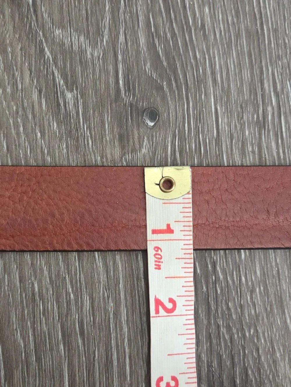 Eddie Bauer Brown Leather Belt with Metal Square Buckle XL